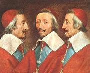 Triple Portrait of Richelieu Philippe de Champaigne